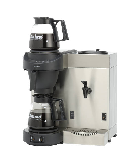 Koffiemachine met glaskan