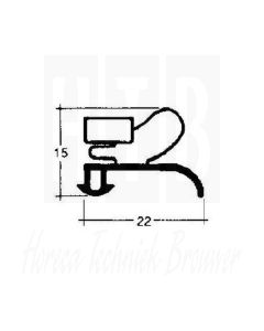 DEURRUBBER 520 X 1515 MM 1/1 ZANUSSI 083791