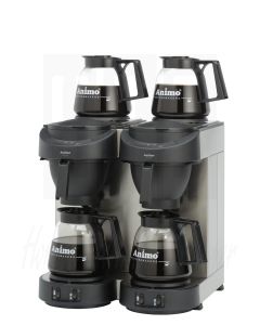 Koffiemachine Animo M102 met glazen kan, ZWART, HANDWATERVULLING, 230 Volt 50HZ, 3500 WATT, 9010512
