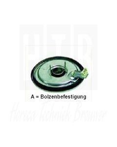 EGO Kookplaat 2000 Watt, 230 Volt Ø180mm met 8mm RVS rand (Gat) 12.18356.234