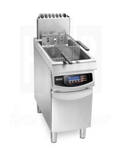 Gebruikt Hoog vermogen Aardgas friteuse Elframo GFP 25, 230 Volt 50HZ, GFP 25.