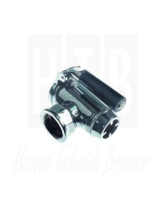 Aftapkraan 2" ID met flensmoer A 90mm B 151mm B1 80mm messing verchroomd, 35274800