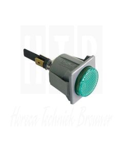 Signaallamp inbouwmaat 28,5x28,5mm 230V groen, ATA 4223