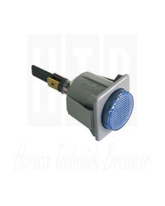 Signaallamp inbouwmaat 28,5x28,5mm 230V blauw, ATA 4224