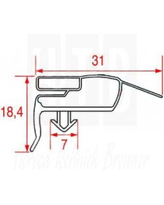 DEURRUBBER MONDIAL ELITE GRIJS 1700x740mm, 4612083