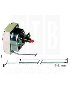 Begrenzer 147°C 1-Pole Sensor 138Ø6mm Capilair 830/800mm