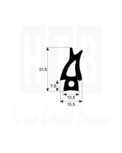 DEURRUBBER 20 X 2/1 TYP 20 690X1490mm RATIONAL 51051024