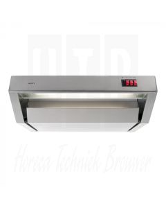 RVS afzuigkap met ingebouwde afzuigmotor en regelaar, 60cm breed, 52cm diep en 17cm hoog, 552060 