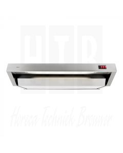 RVS afzuigkap met ingebouwde afzuigmotor en regelaar, 90cm breed, 52cm diep en 17cm hoog, 552090 