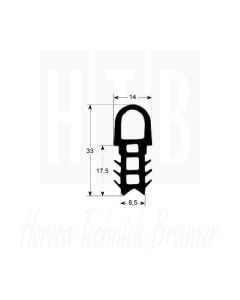 DEURRUBBER 12 X 2/1 OD / HUD,  700X1070 CONVOTHERM 7001019