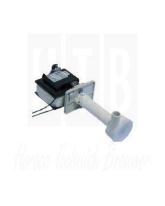 WATERPOMP REBO MH50F,60 WATT 0,8A 220V ASP: 55 REF: 18,5, Ingang 18MM Uitgang 18MM, 793113.03