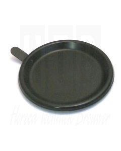 KANNENSCHAAL KUNSTOF ZWART ROND, 08978 