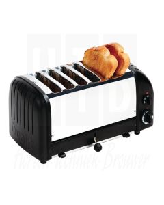 Dualit Vario broodrooster 6 sleuven zwart 60145, 230 Volt 50HZ, E267