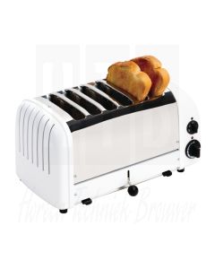 Dualit Vario broodrooster 6 sleuven wit 60146, 230 Volt 50HZ, E975