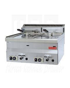 Gastro M 600 Aardgas friteuse 2x 8ltr 60/60 FRG, GL907