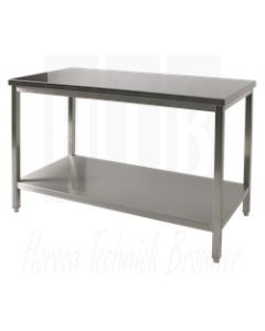 Bertrand RVS Werktafel met onderblad (L)700 X (D)500 X (H)900mm, TT/0751