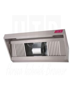 Gastro-M RVS afzuigkap met motor, 2500m3 p/u, 200x90x54cm, GN196