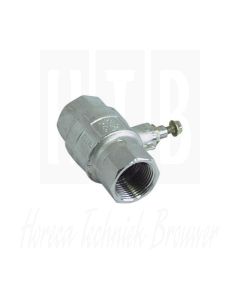Kogelkraan aansluiting 1" DI - 1" DI DN25 totale lengte 83mm met hendelgreep. M75400