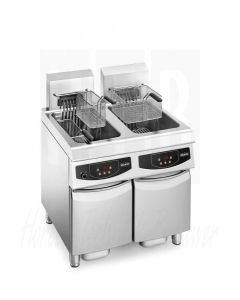 Dubbele elektrische friteuse Elframo NE-S 20+20 Liter, 400 Volt 50HZ, 20 KW, H8321078.