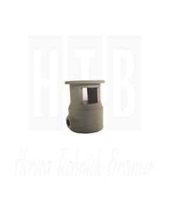 Afdekking overloopbuis L=52mm voor overlooppijp ø 32mm, DIHR, RHIMA, 11600019
