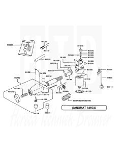 SANOMAT RVS schroef v/motor Amigo, 502235