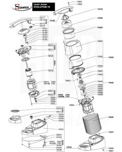 Hefboom voor SANTOS N.70 Evolition, 70112