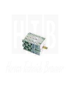 Draaischakelaar 5 0-1-2-3-4 contactset 6 type GN209478U 690V 20A as ø 6x6mm as L 23,5mm, ATA 9804