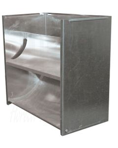 Aluminium verticale uitblaaskap, model 51, 280 x 250 x 400mm, 7216.0900